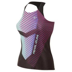 Pearl Izumi NWT Tri Singlet Black/Aqua Size Medium